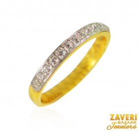 22kt Gold CZ Band ( Gold Wedding Bands )