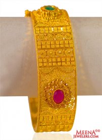 22K Yellow Gold Wide Kada (1pc) ( 22K Gold Kadas )