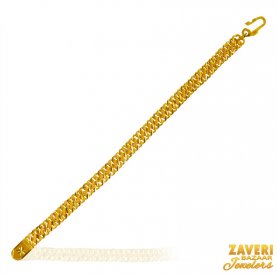22 Kt Gold Mens Bracelet ( 22K Mens Bracelets )