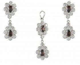 White Gold Pendant Set ( White Gold Pendant Sets )