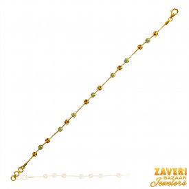 22K Gold Balls Bracelet ( 22K Ladies Bracelets )