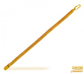 22KT Gold Mens bracelet ( 22K Mens Bracelets )