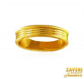 22Kt Gold Band, ( Gold Wedding Bands )