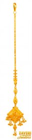22Kt Gold Fancy Maang Tikka ( 22k Gold Tikka )