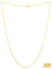 22Kt Gold Plain Chain (20 inch) ( Plain Gold Chains )