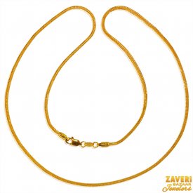 22Kt Yellow Gold Chain  ( Plain Gold Chains )