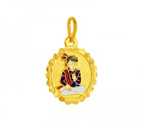 22k Gold Swami Narayan Pendant ( Ganesh, Laxmi, Krishna and more )