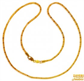 22K Gold Fancy Chain ( Plain Gold Chains )