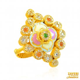 22Kt Gold Fancy Antique Ring ( 22K Exquisite Rings )