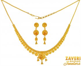 22 Kt Gold Light weight Necklace
