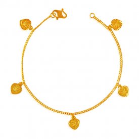 22 Kt Gold Coins Bracelet  ( 22K Ladies Bracelets )