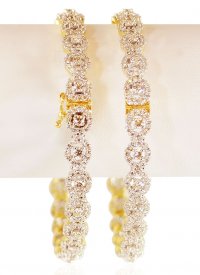 18KGold Diamond Bangles (2 pcs) ( Diamond Bangles )